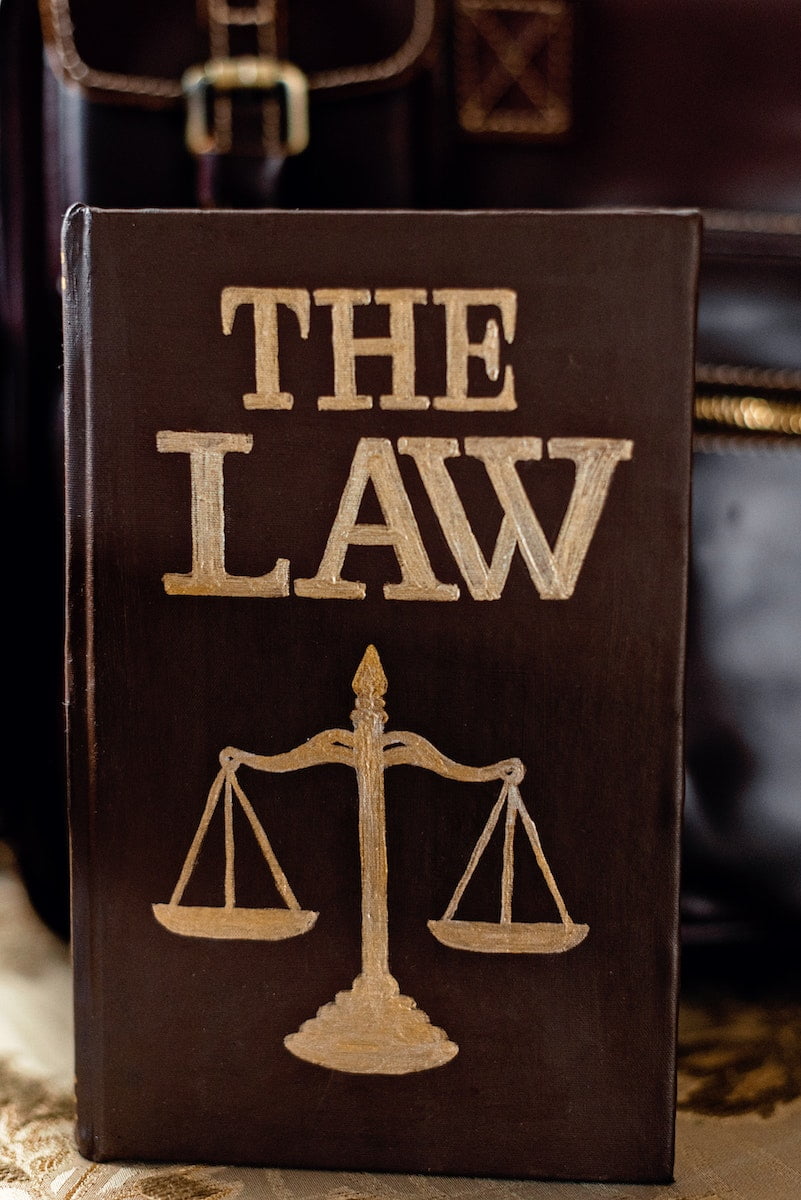 Close-Up Shot of a Law Book