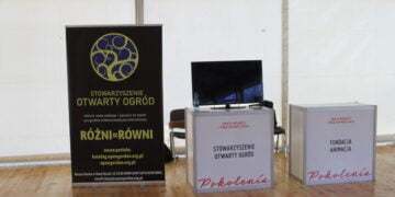 Święto Wolności i Praw Obywatelskich - stoisko stowarzyszenia Otwarty Ogród