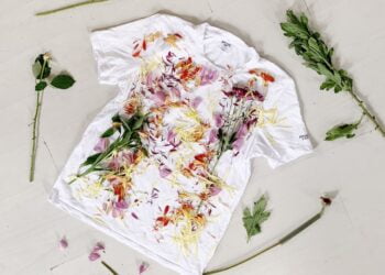 white and red floral textile