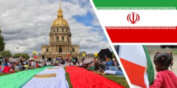 Wolny Iran w Paryżu z metrem w tle. 01-02.07.2023 rok