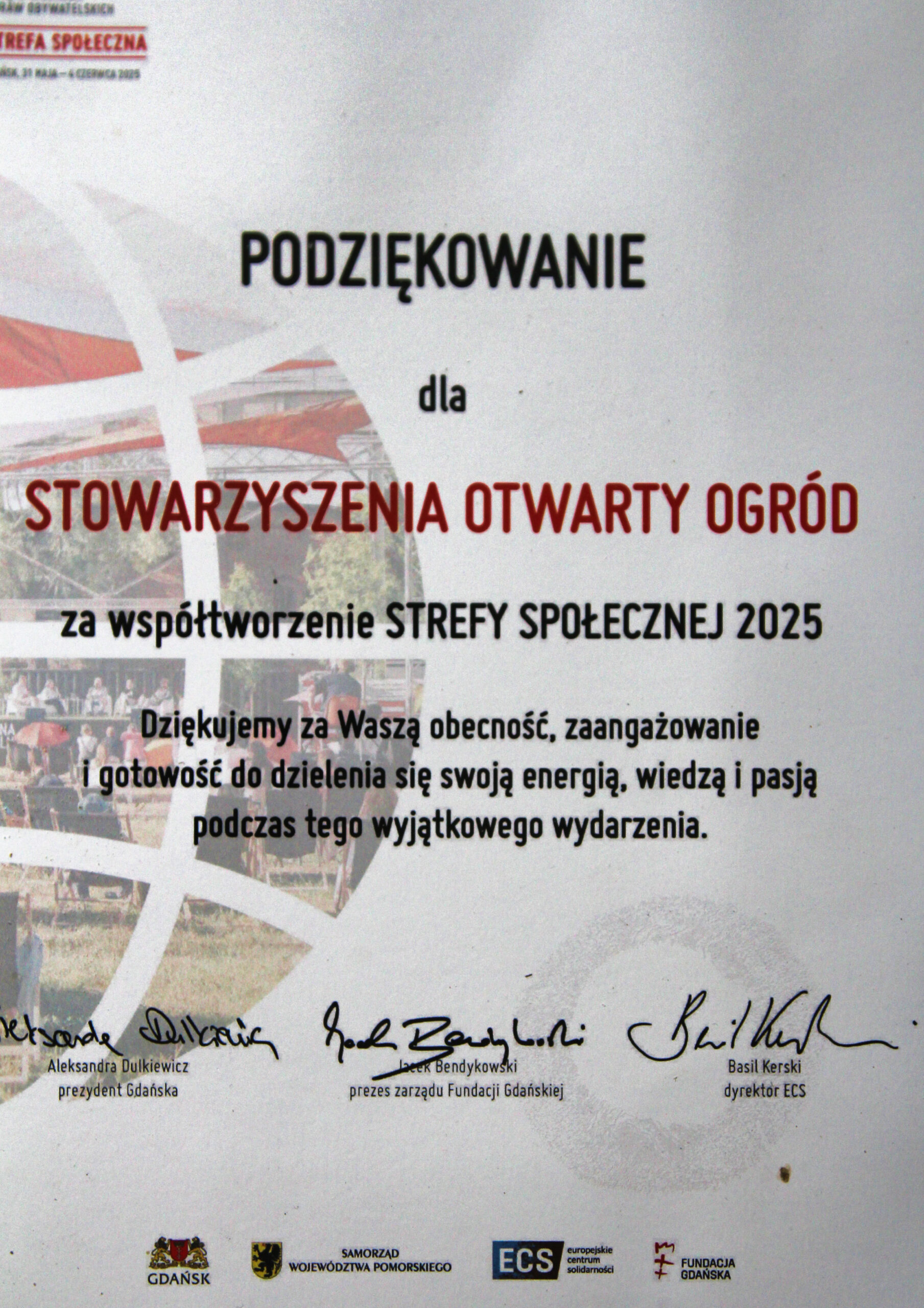 Święto Wolności i Praw Obywatelskich w Gdańsku. Strefa Społeczna 2025. 